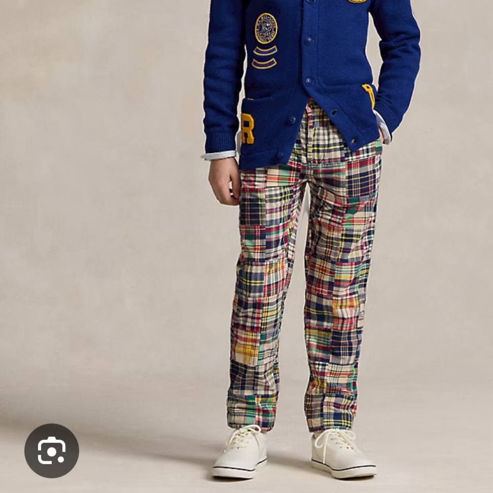 Ralph Lauren Big Boys Madras Trousers